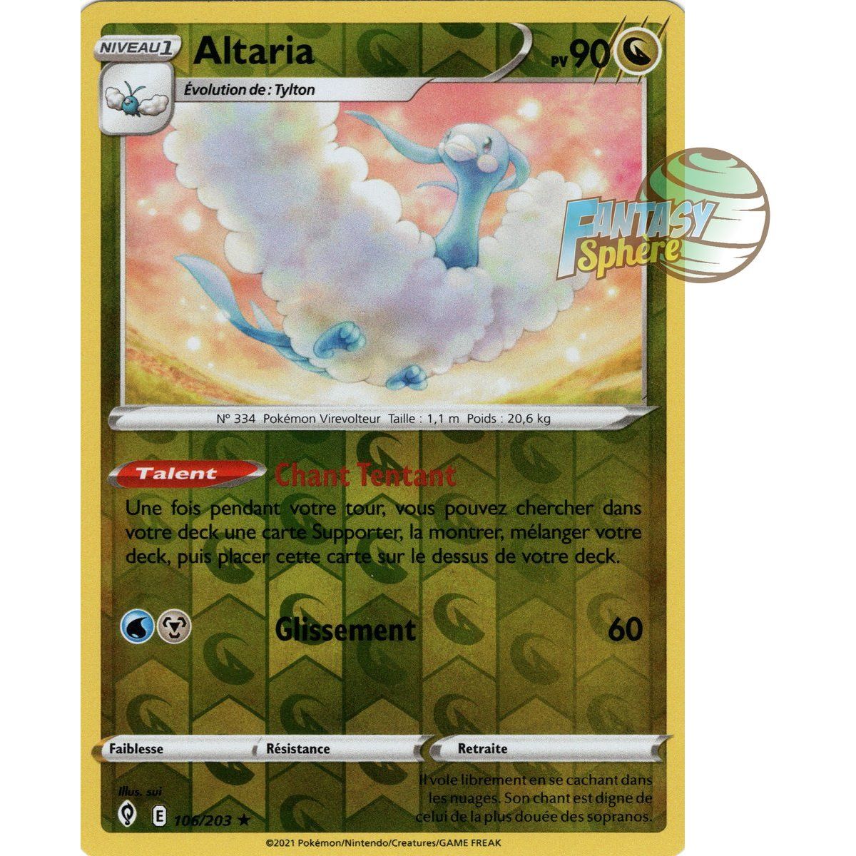 Altaria - Reverse 106/203 - Sword and Shield 7 Evolution Celeste