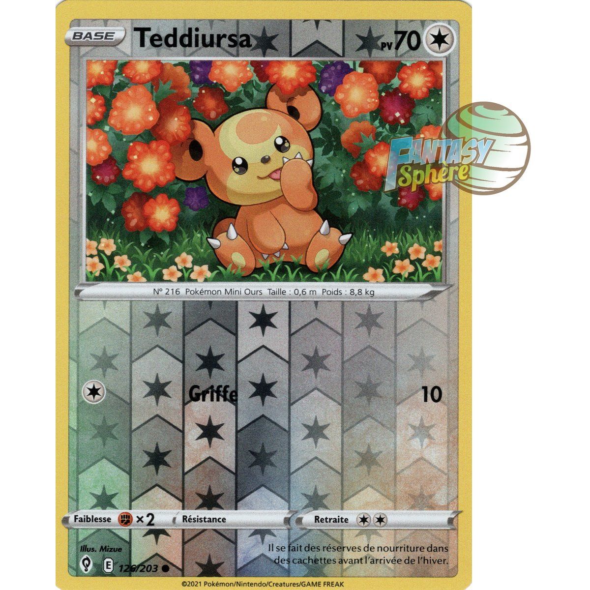 Teddiursa - Reverse 126/203 - Sword and Shield 7 Evolution Celeste ...