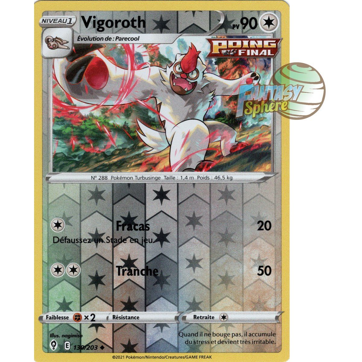 Vigoroth - Reverse 130/203 - Sword and Shield 7 Celeste Evolution