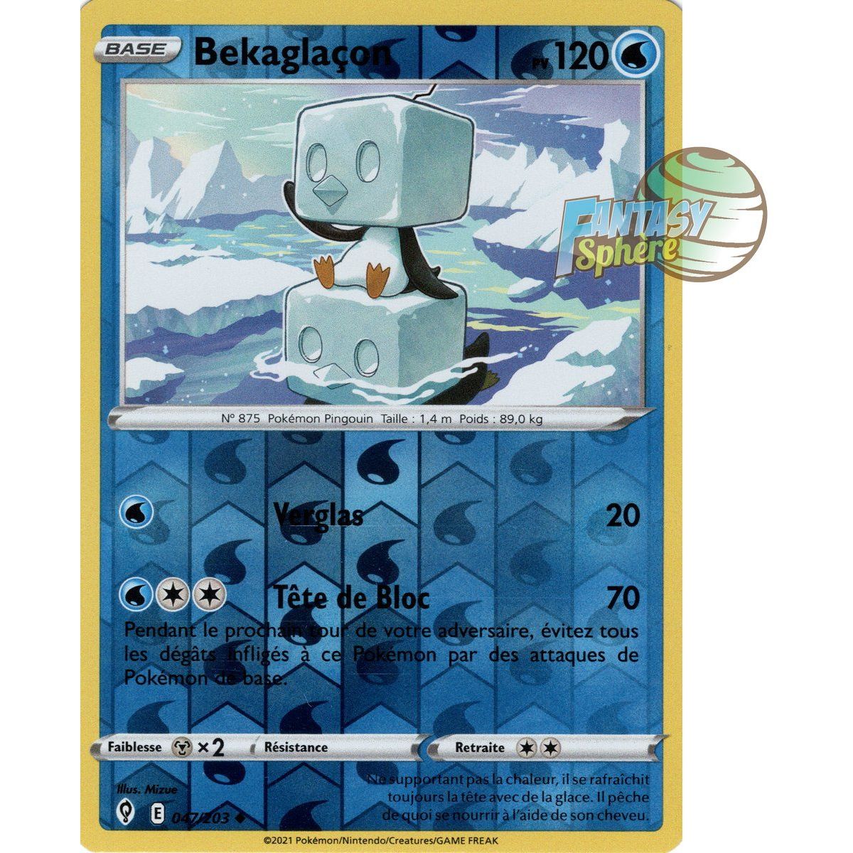 Bekaglaçon - Reverse 47/203 - Sword and Shield 7 Evolution Celeste