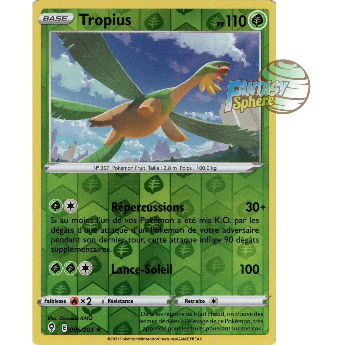 Tropius - Reverse 6/203 - Sword and Shield 7 Evolution Celeste