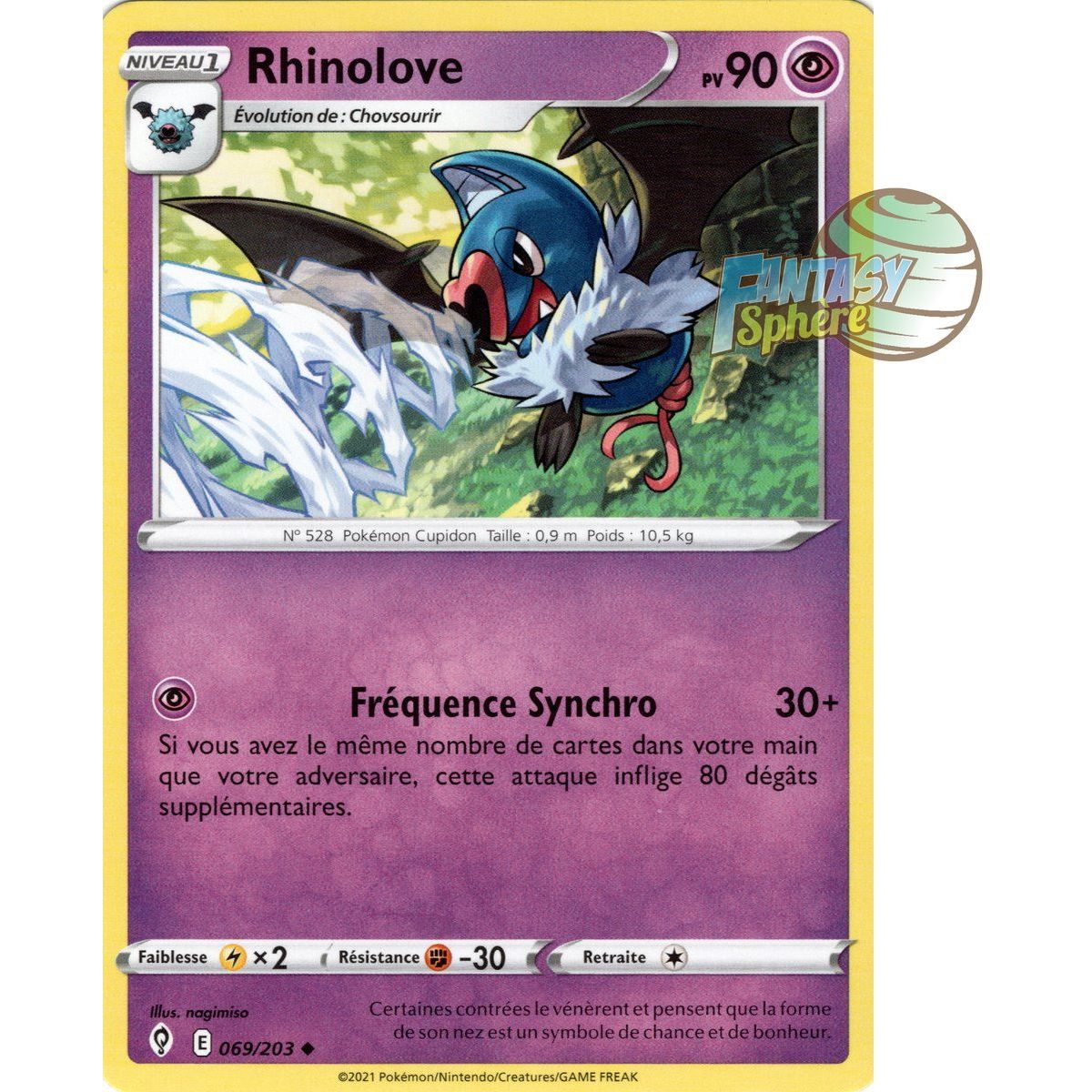 Rhinolove - Uncommon 69/203 - Sword and Shield 7 Celeste Evolution