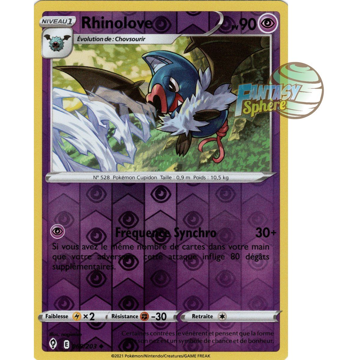 Rhinolove - Reverse 69/203 - Sword and Shield 7 Evolution Celeste