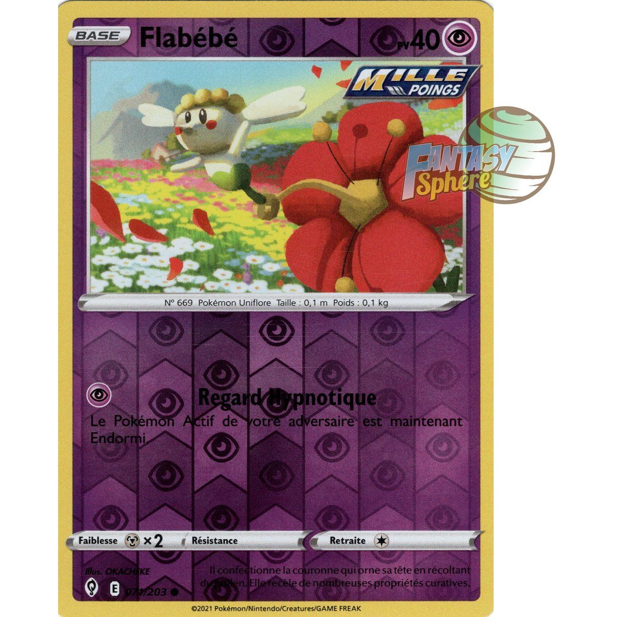 Flabébé - Reverse 71/203 - Sword and Shield 7 Evolution Celeste