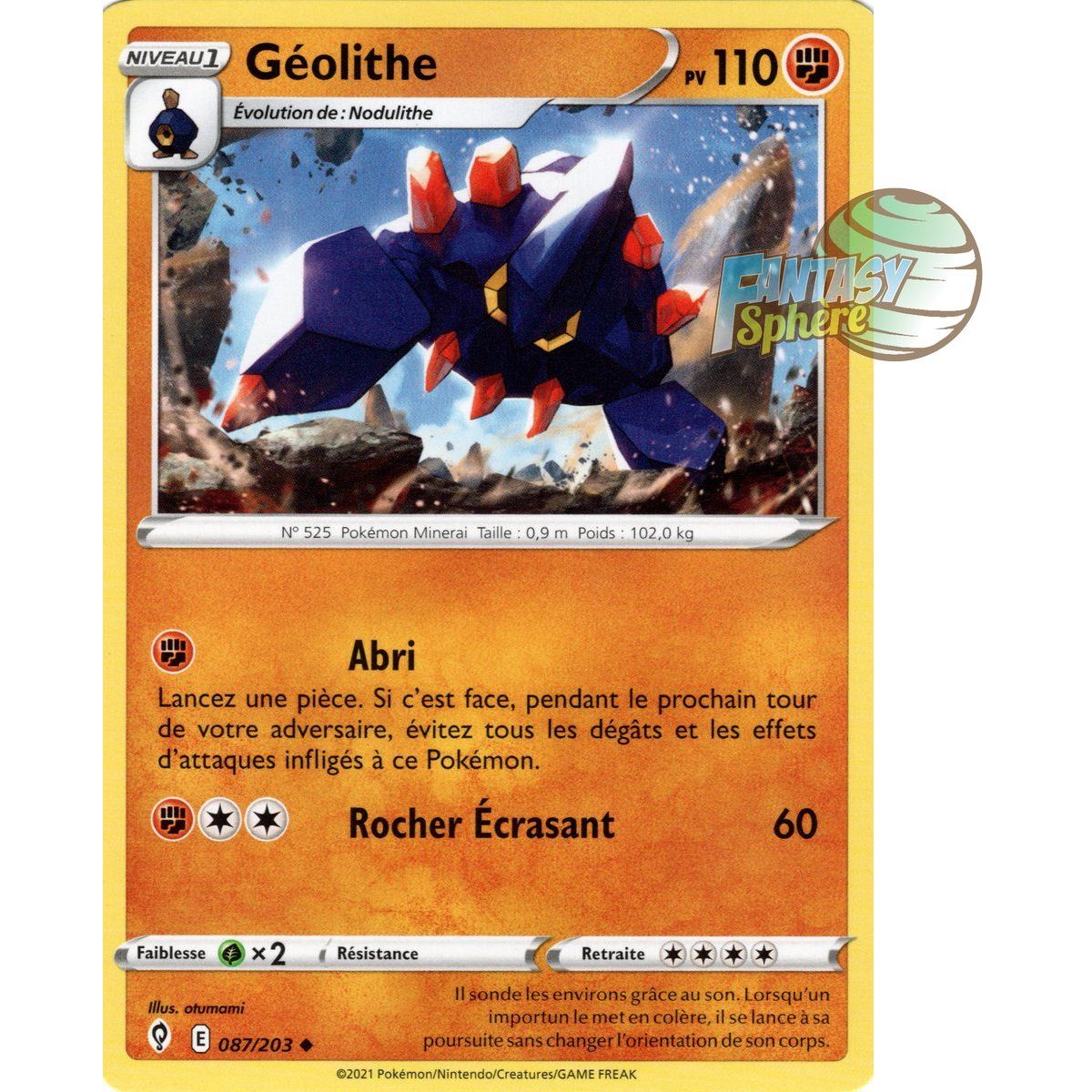 Geolite - Uncommon 87/203 - Sword and Shield 7 Evolution Celeste