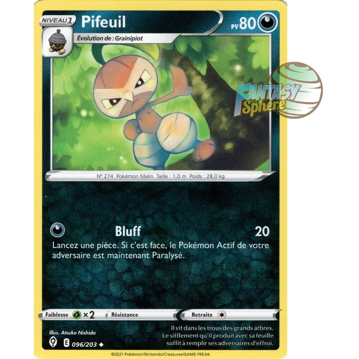 Pifeuil - Uncommon 96/203 - Sword and Shield 7 Evolution Celeste