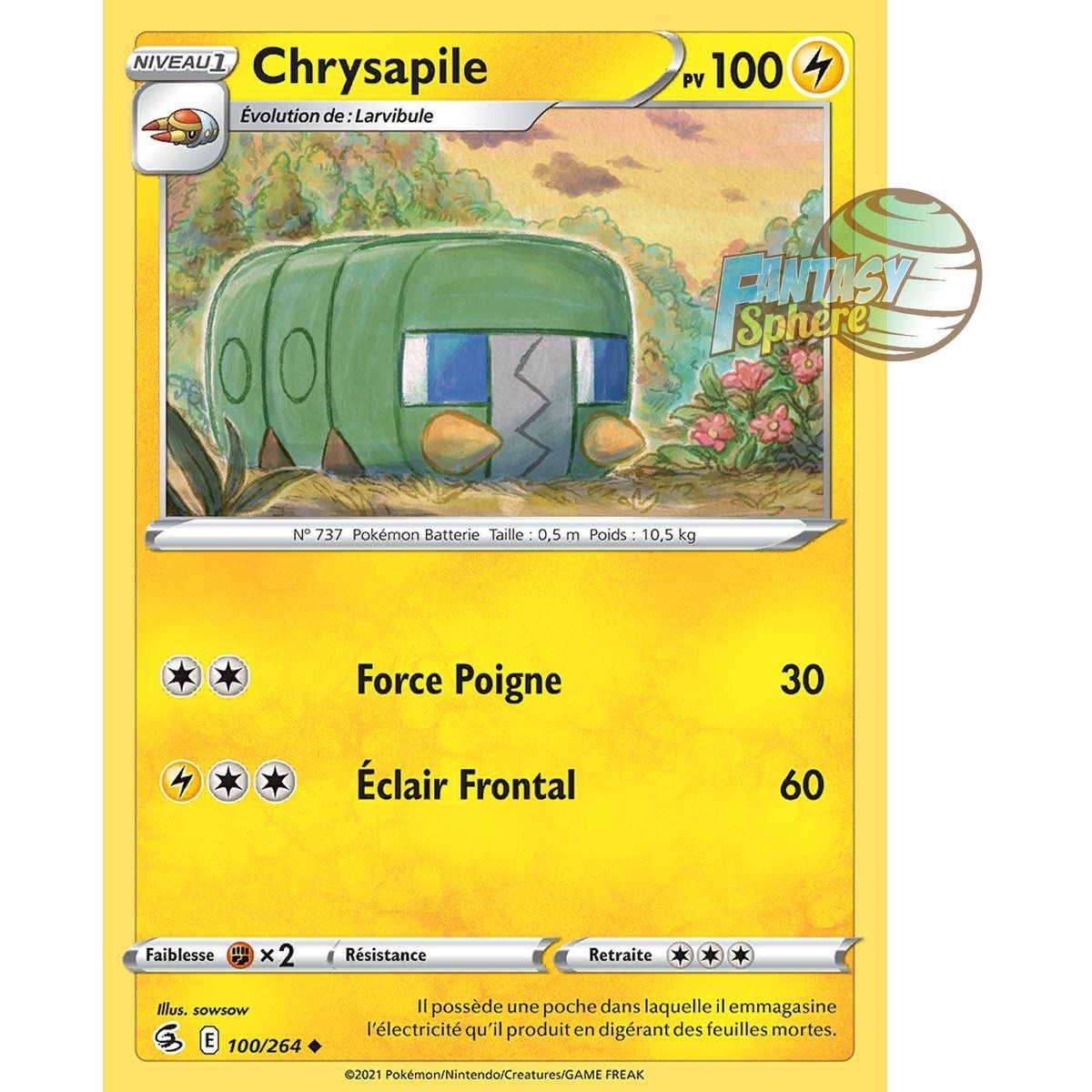 Chrysapile - Uncommon 100/264 - Sword and Shield 8 Fusion Fist