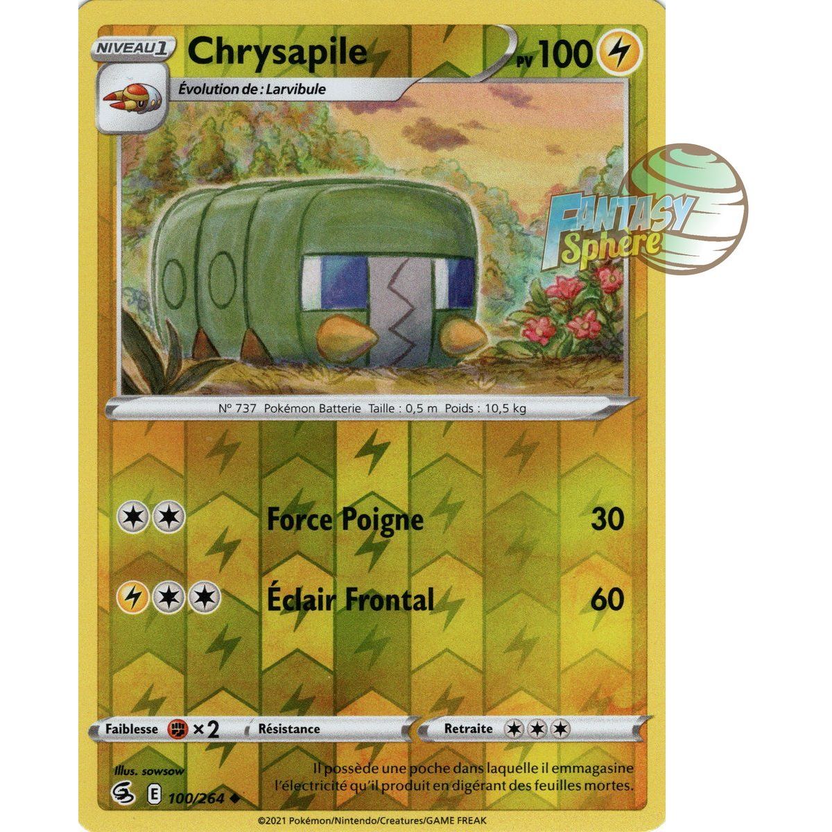 Chrysapile - Reverse 100/264 - Sword and Shield 8 Fusion Fist