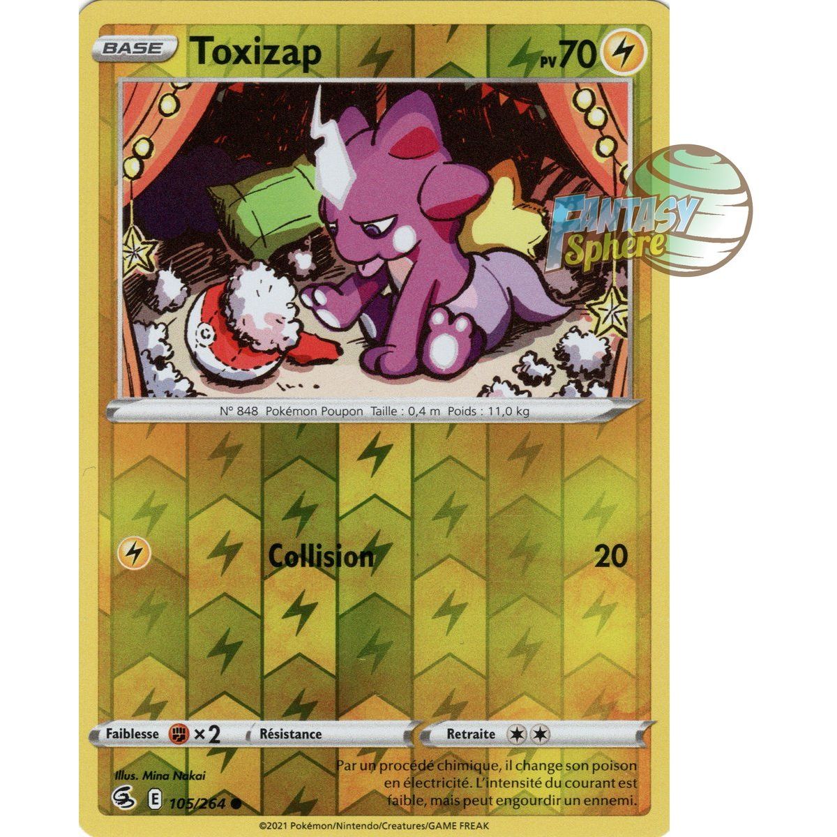 Toxizap - Reverse 105/264 - Sword and Shield 8 Fusion Fist