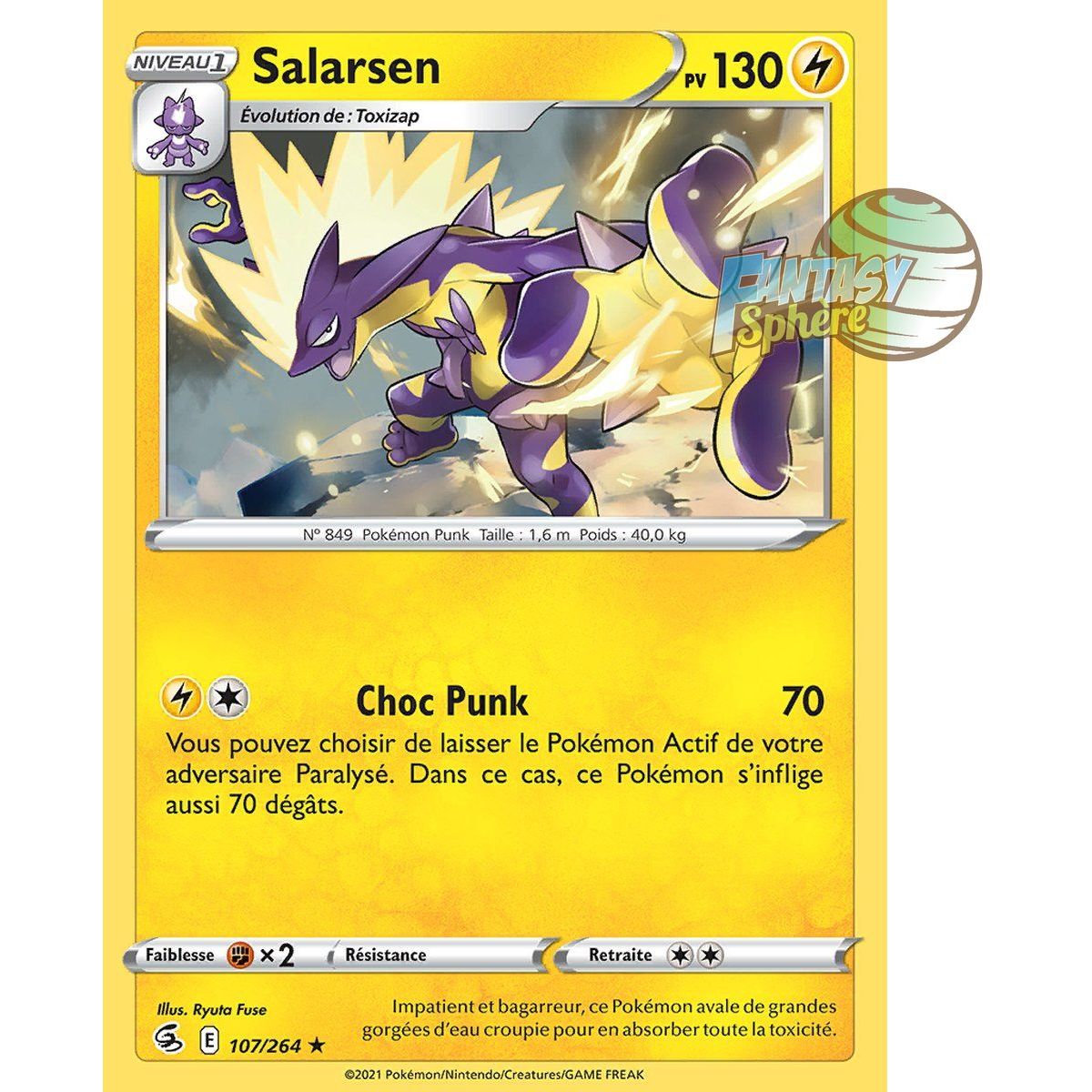 Salarsen - Holo Rare 107/264 - Sword and Shield 8 Fusion Fist