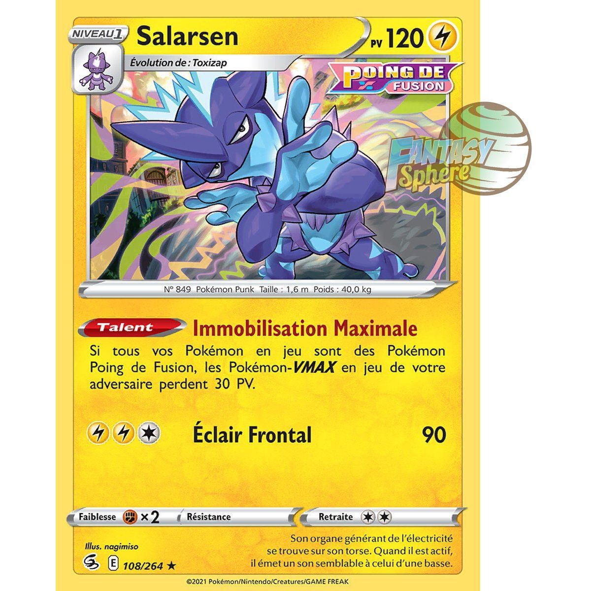 Salarsen - Holo Rare 108/264 - Sword and Shield 8 Fusion Fist