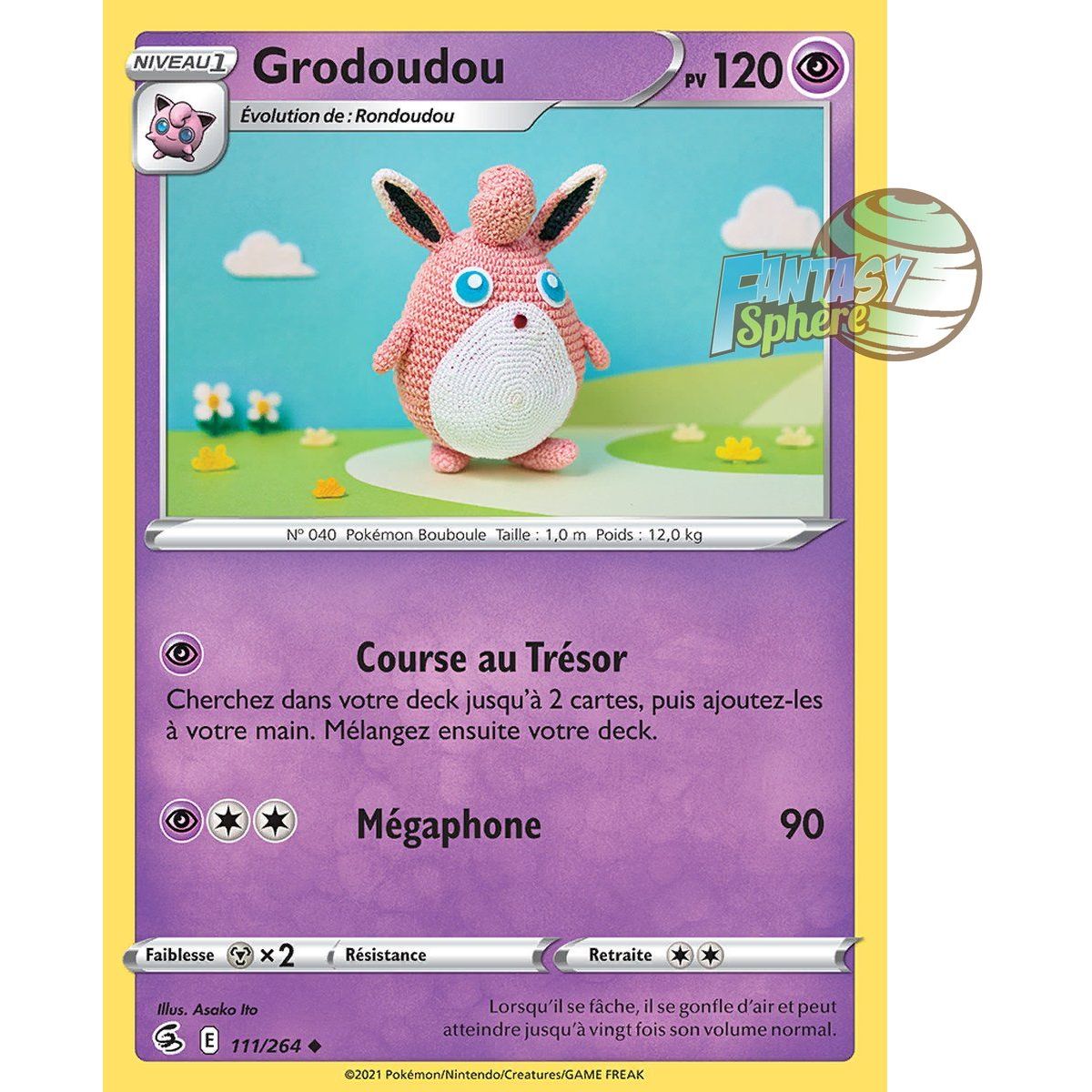 Grodoudou - Uncommon 111/264 - Sword and Shield 8 Fusion Fist