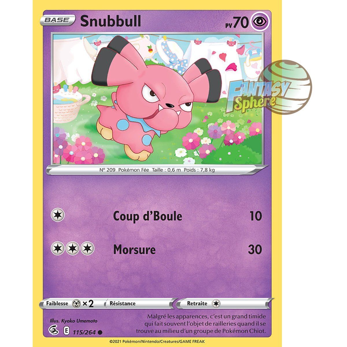 Snubbull - Common 115/264 - Sword and Shield 8 Fusion Fist