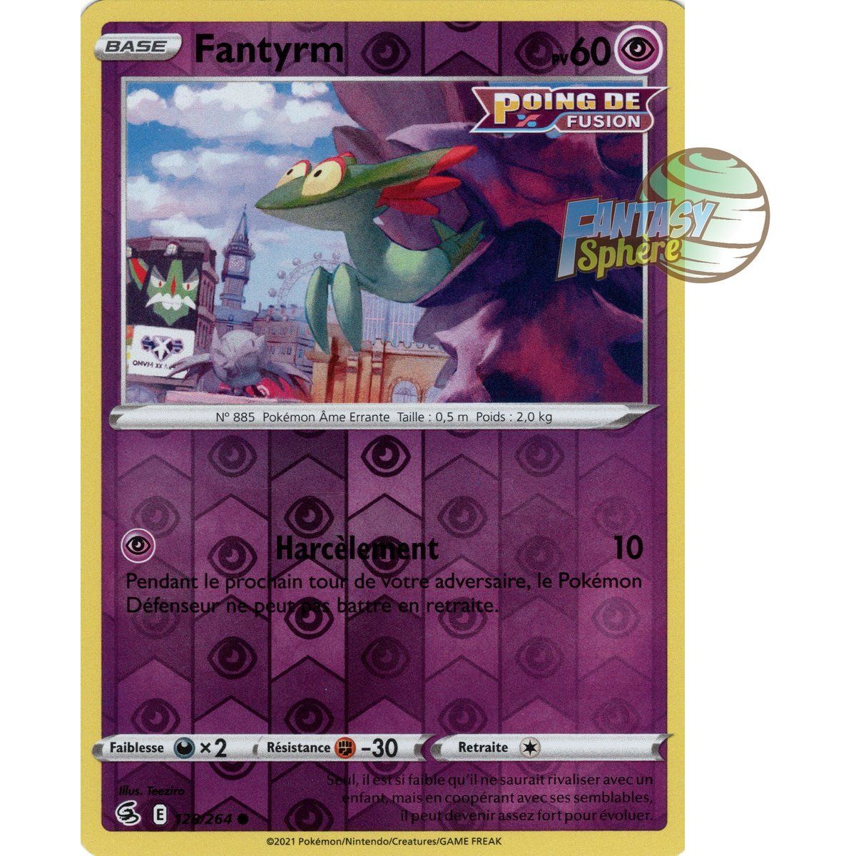 Fantyrm - Reverse 128/264 - Sword and Shield 8 Fusion Fist