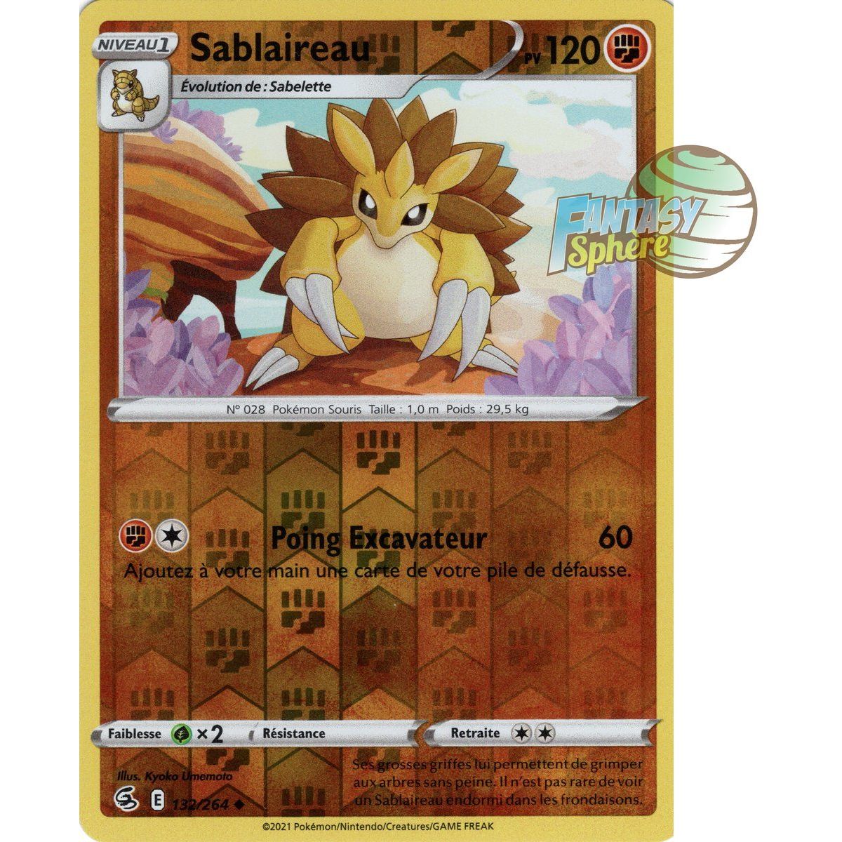 Sablaireau - Reverse 132/264 - Sword and Shield 8 Fist of Fusion