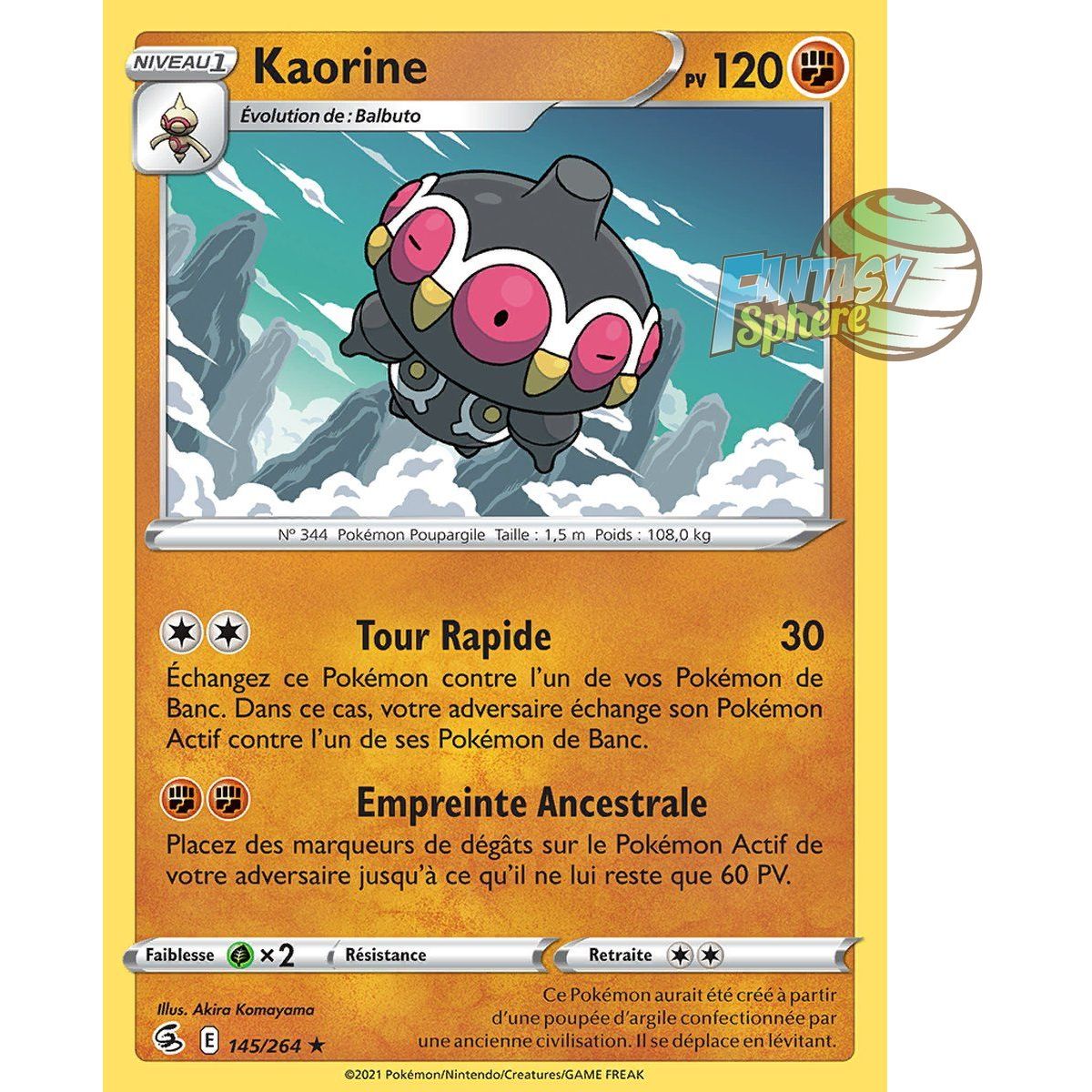 Kaorine - Rare 145/264 - Sword and Shield 8 Fusion Fist