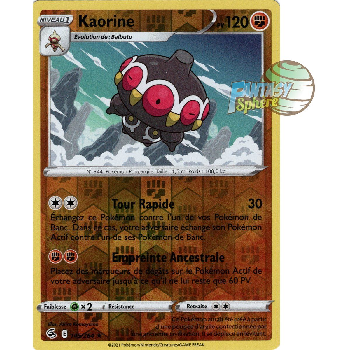 Kaorine - Reverse 145/264 - Sword and Shield 8 Fusion Fist