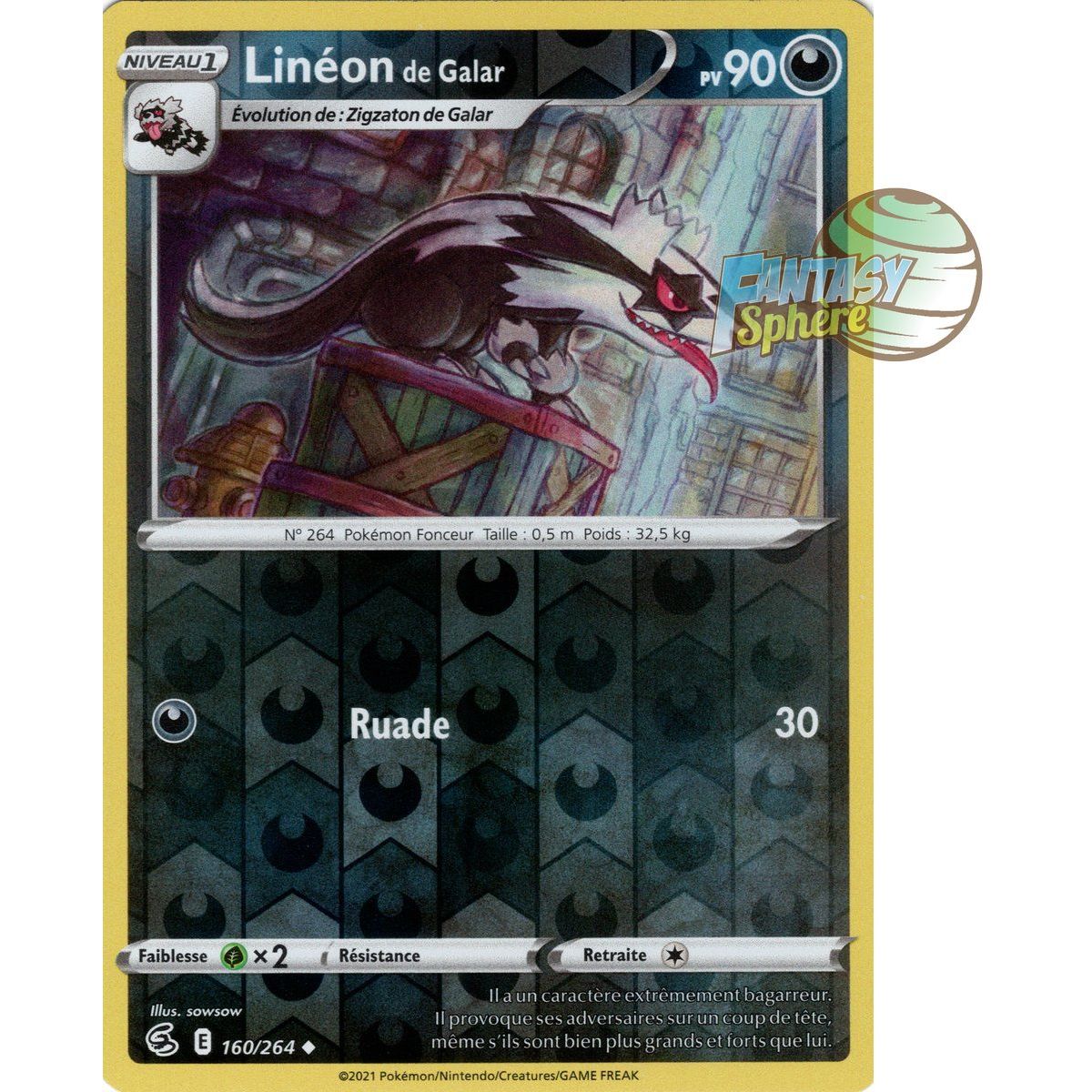 Galarian Lineon - Reverse 160/264 - Sword and Shield 8 Fusion Fist