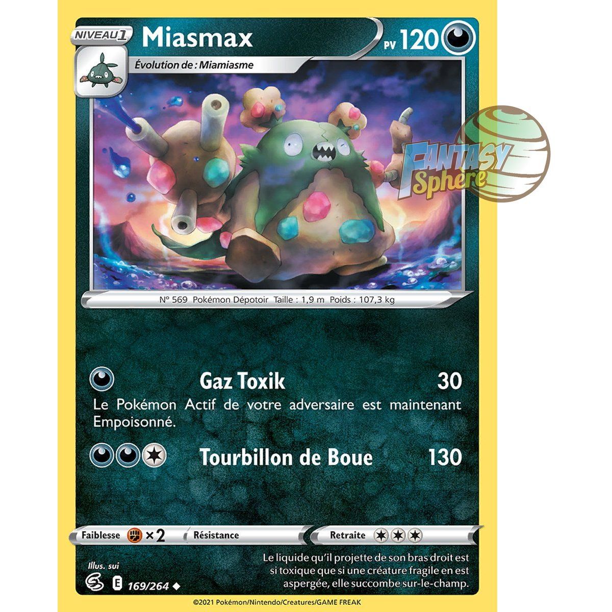 Miasmax - Uncommon 169/264 - Sword and Shield 8 Fusion Fist