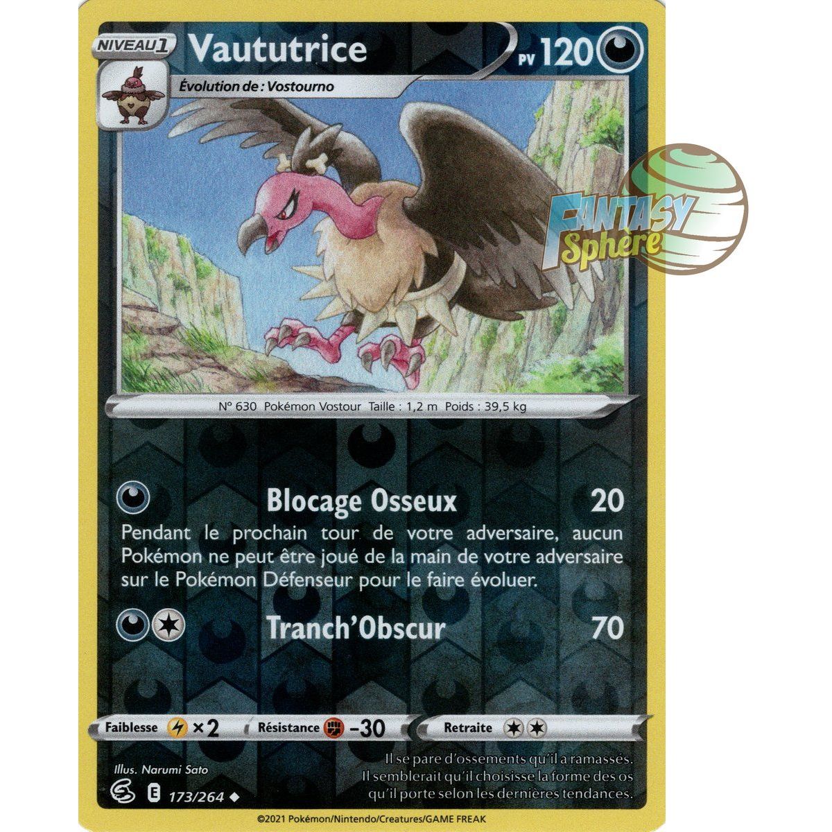 Vaututrice - Reverse 173/264 - Sword and Shield 8 Fusion Fist