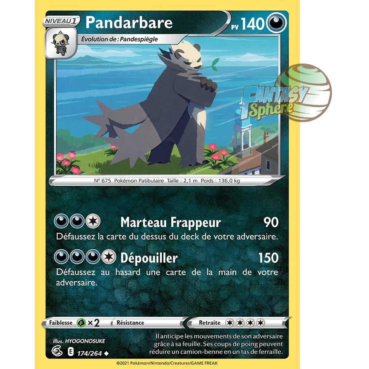 Pandarbare - Uncommon 174/264 - Sword and Shield 8 Fusion Fist