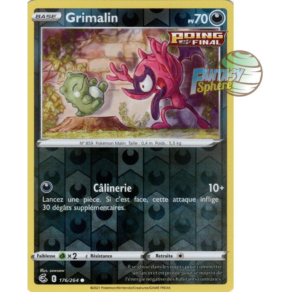 Grimalin - Reverse 176/264 - Sword and Shield 8 Fusion Fist
