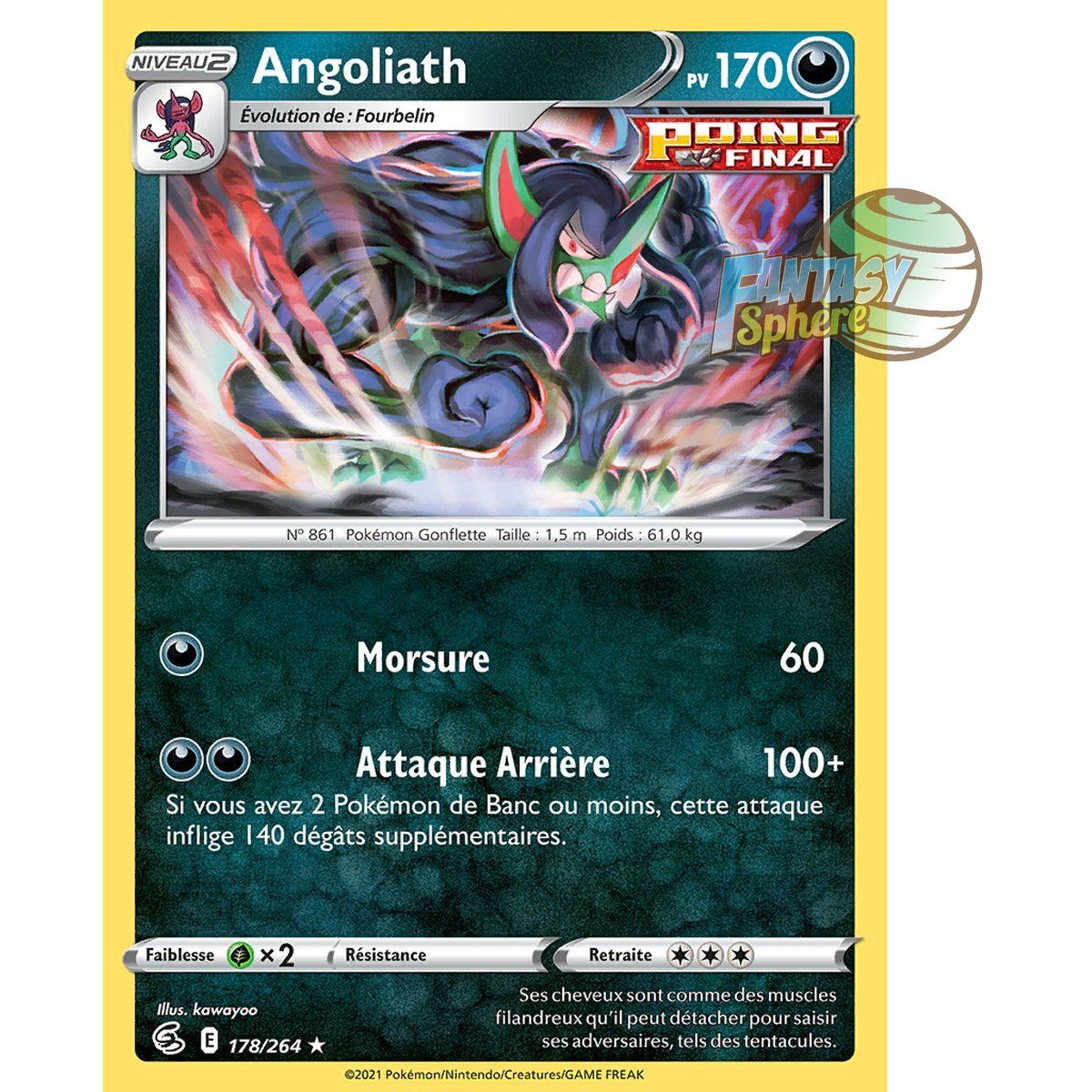 Item Angoliath - Holo Rare 178/264 - Sword and Shield 8 Fusion Fist