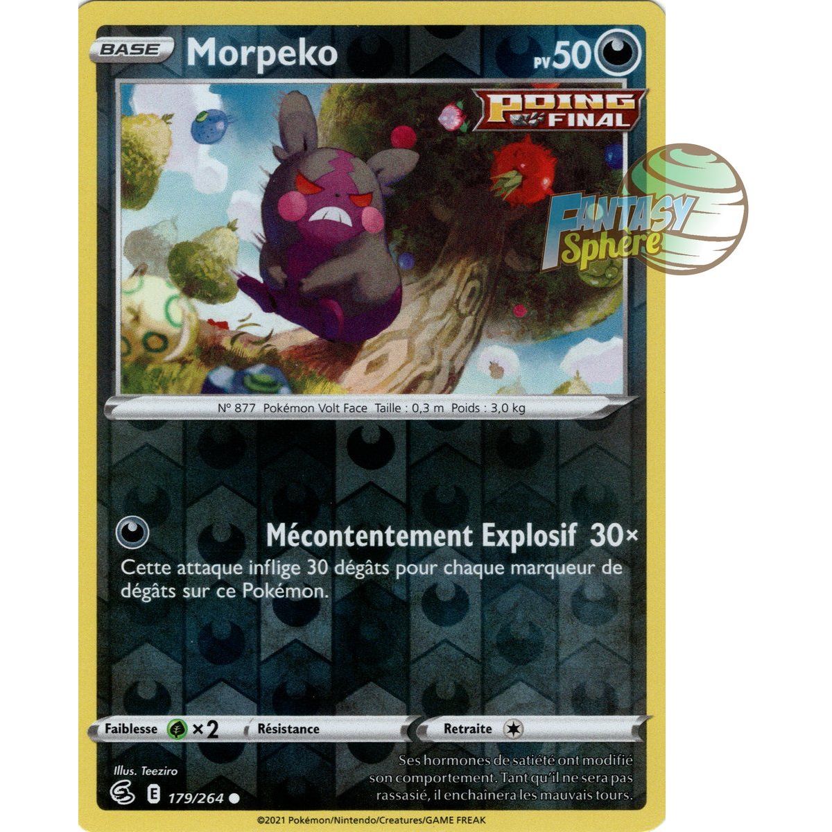 Morpeko - Reverse 179/264 - Sword and Shield 8 Fist of Fusion