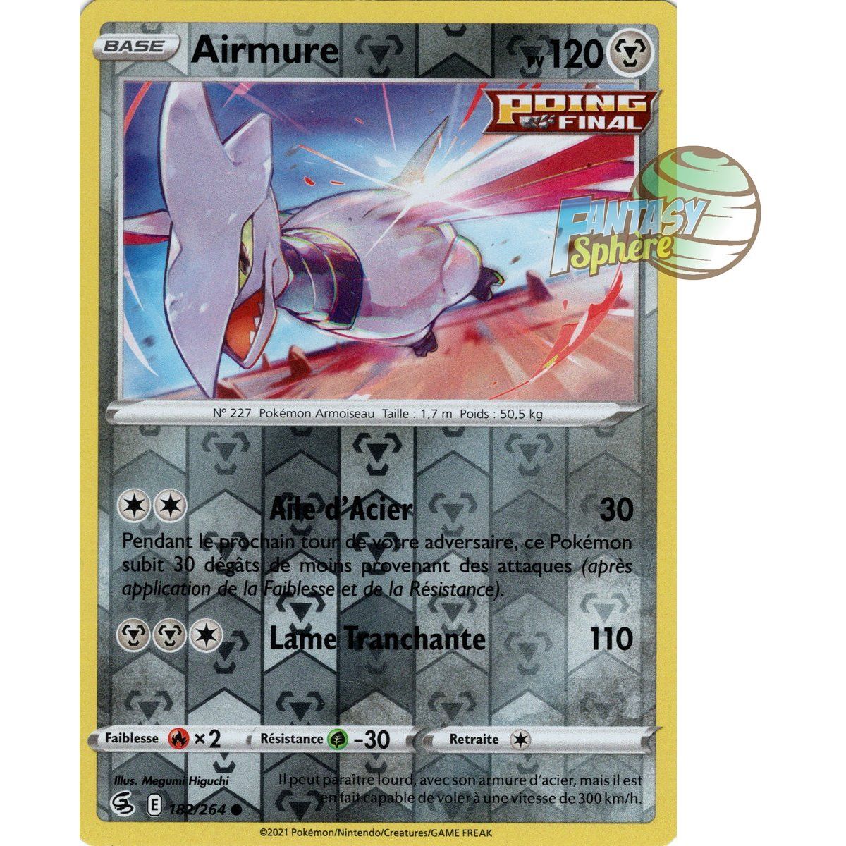Skarmory - Reverse 182/264 - Sword and Shield 8 Fist of Fusion
