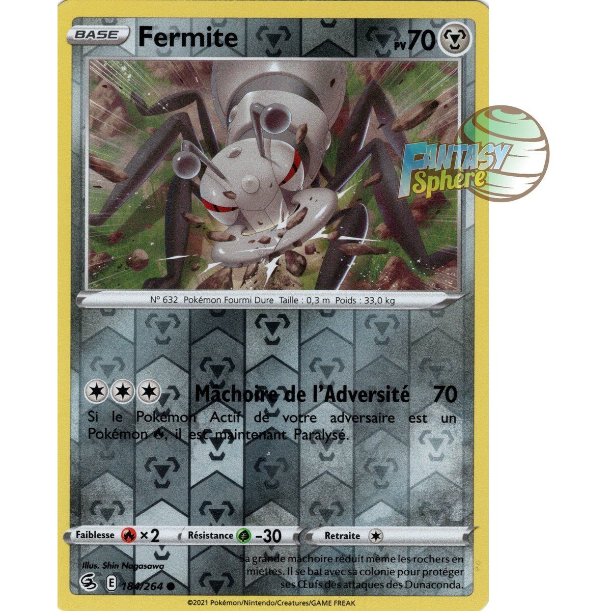 Fermite - Reverse 184/264 - Sword and Shield 8 Fist of Fusion