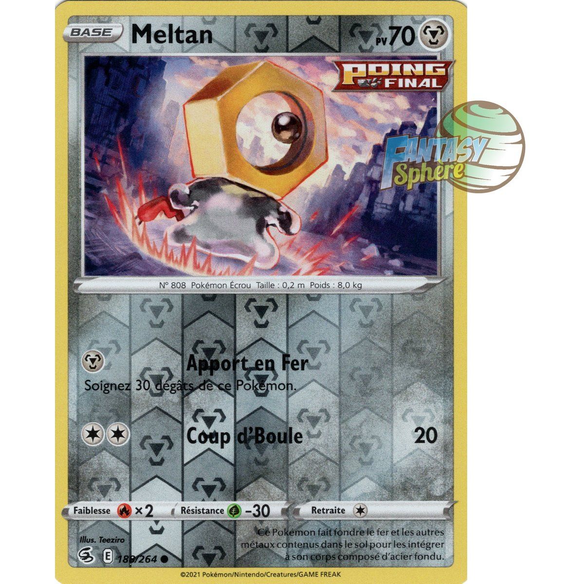 Item Meltan - Reverse 188/264 - Sword and Shield 8 Fusion Fist