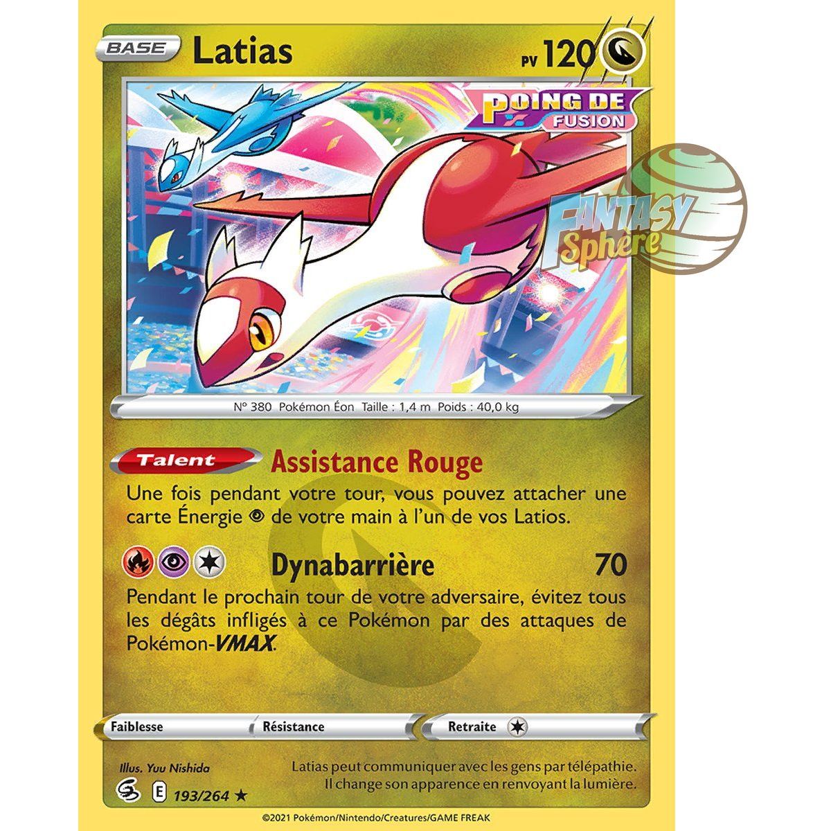 Latias - Rare 193/264 - Sword and Shield 8 Fusion Fist
