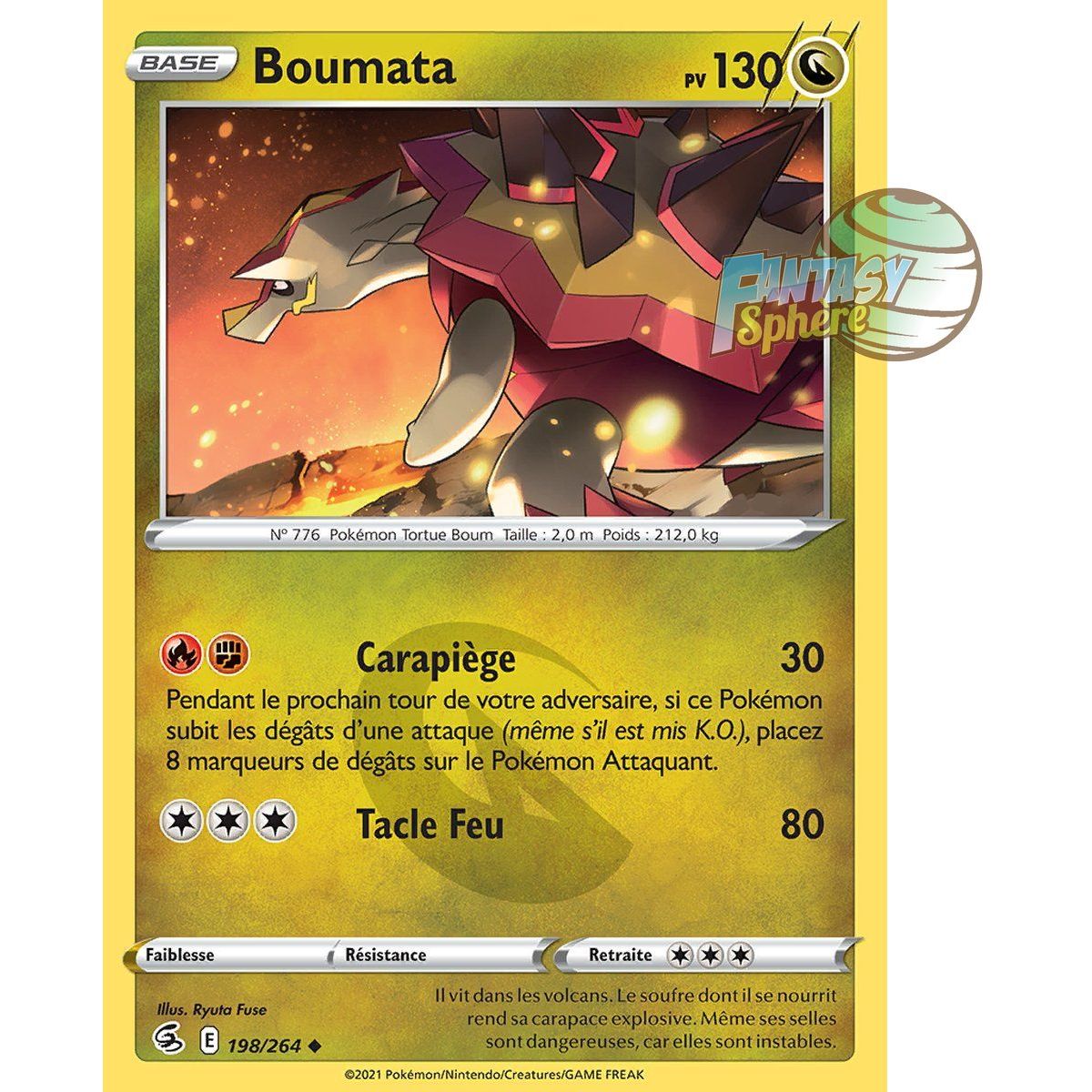 Boumata - Uncommon 198/264 - Sword and Shield 8 Fusion Fist