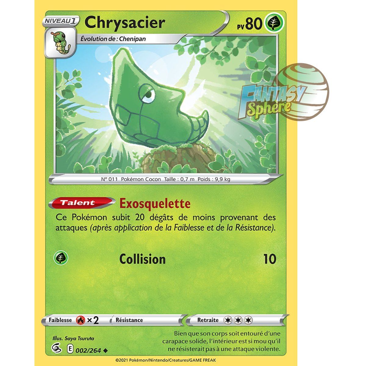 Chrysacier - Uncommon 2/264 - Sword and Shield 8 Fusion Fist