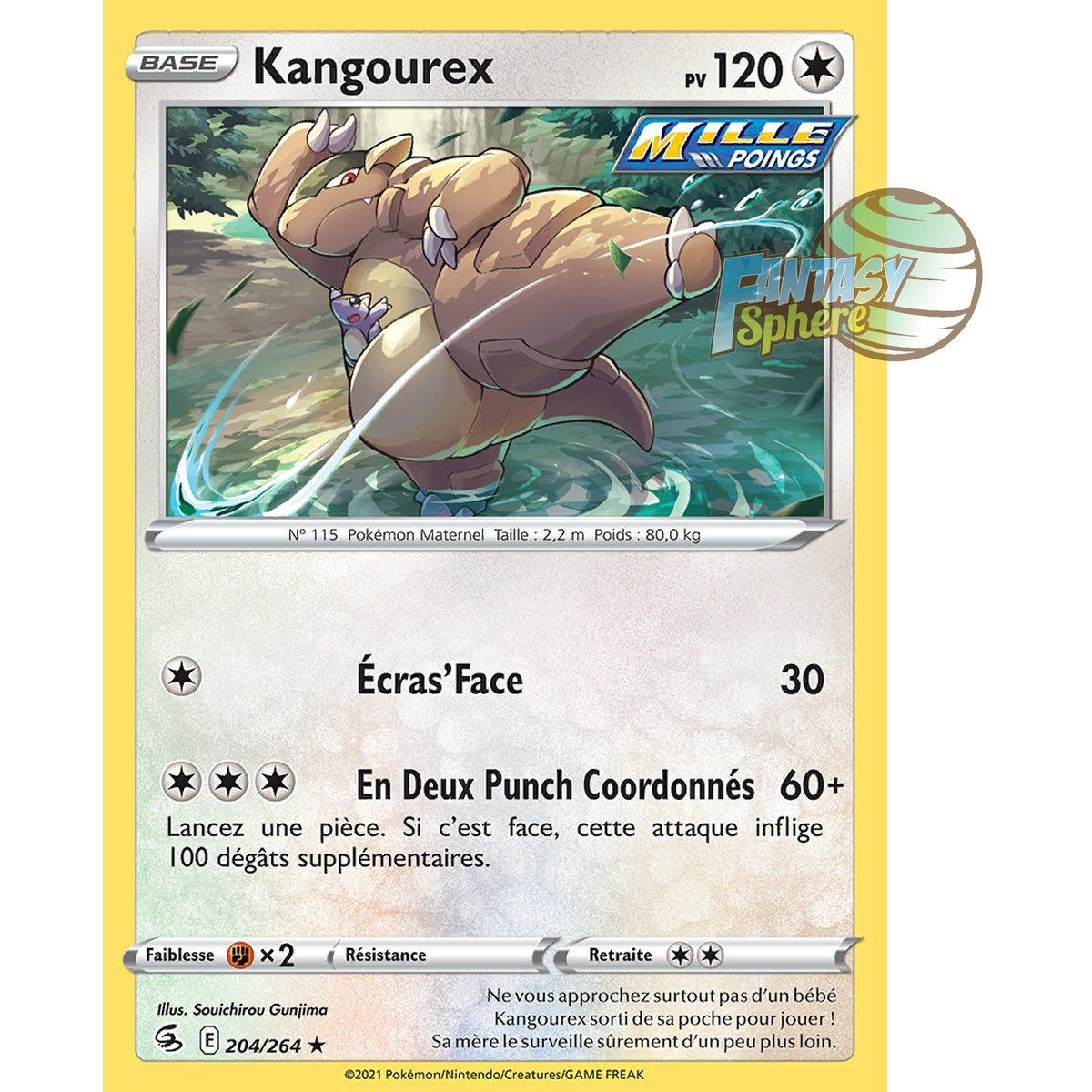 Kangourex - Rare 204/264 - Sword and Shield 8 Fusion Fist