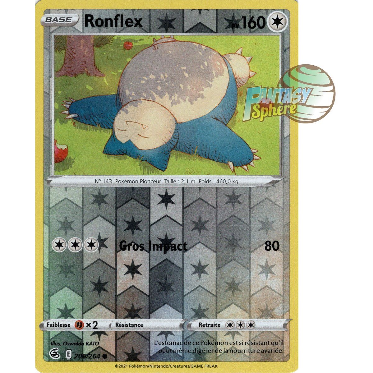 Item Snorlax - Reverse 206/264 - Sword and Shield 8 Fusion Fist