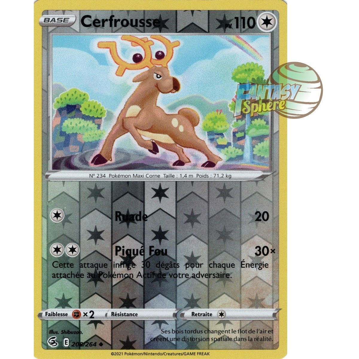 Cerfrousse - Reverse 208/264 - Sword and Shield 8 Fusion Fist