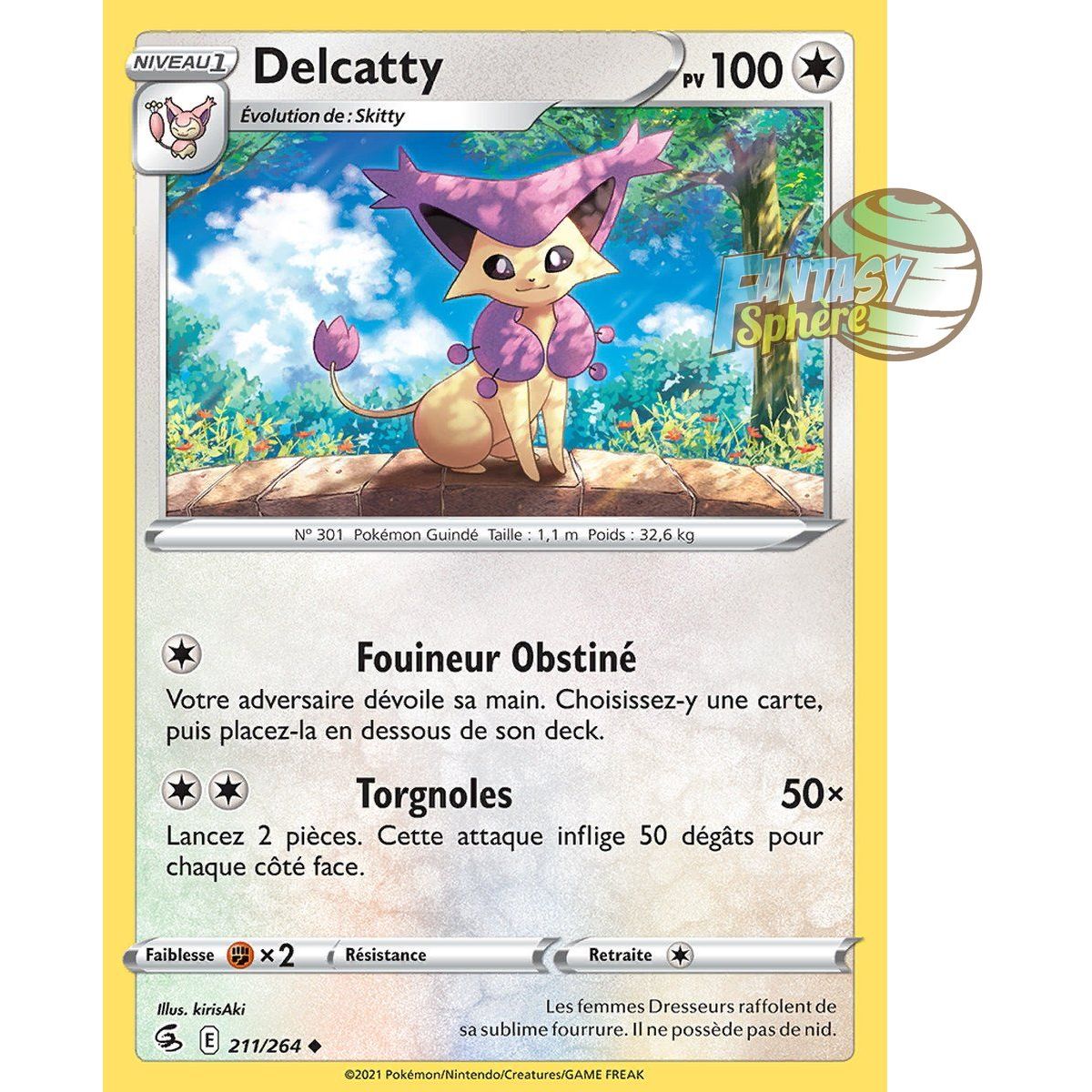 Delcatty - Uncommon 211/264 - Sword and Shield 8 Fusion Fist