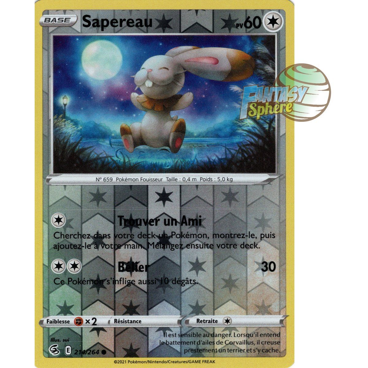 Sapereau - Reverse 214/264 - Sword and Shield 8 Fist of Fusion