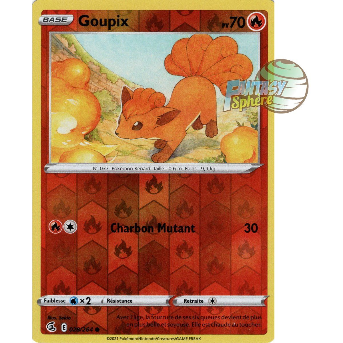 Vulpix - Reverse 28/264 - Sword and Shield 8 Fusion Fist