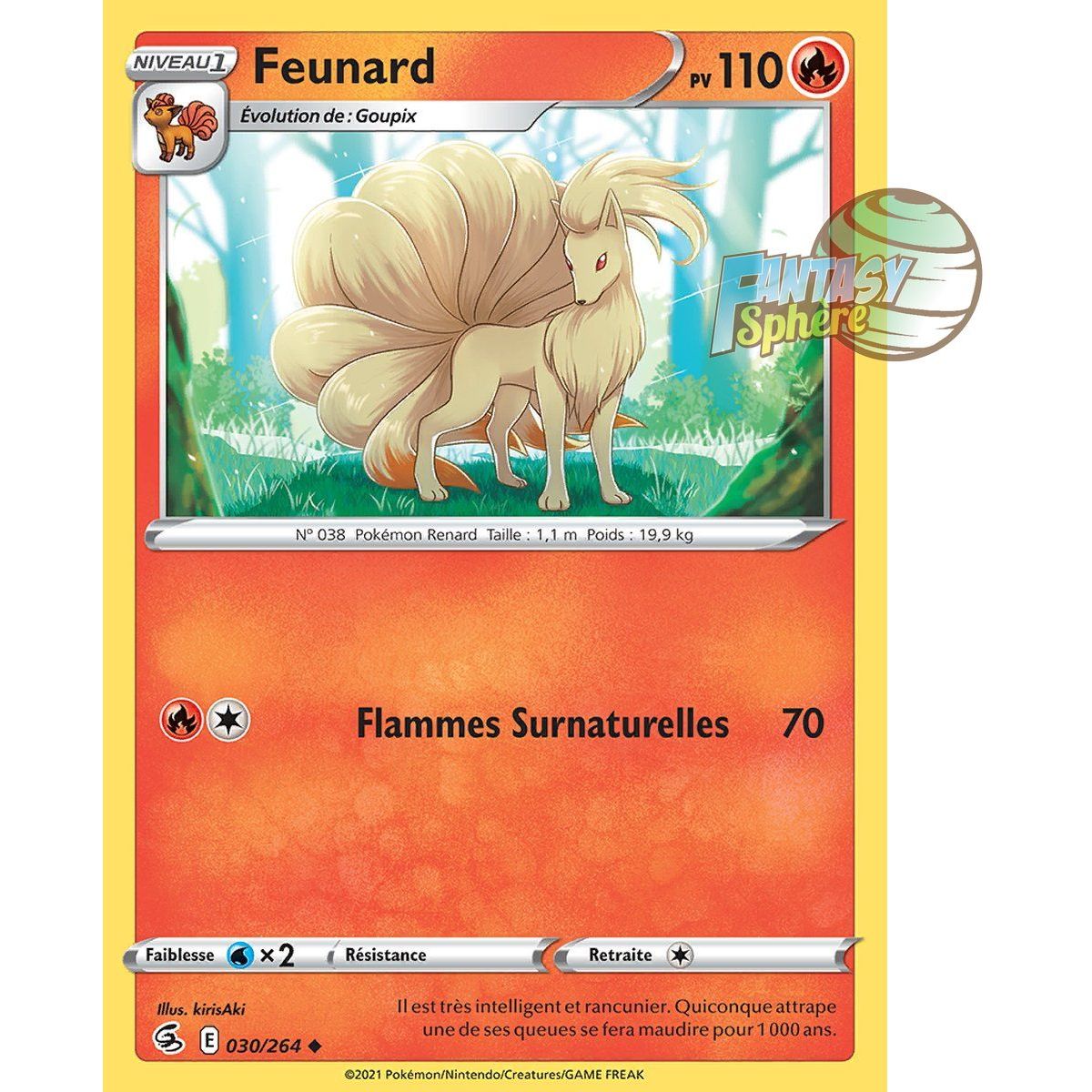 Ninetales - Uncommon 30/264 - Sword and Shield 8 Fusion Fist