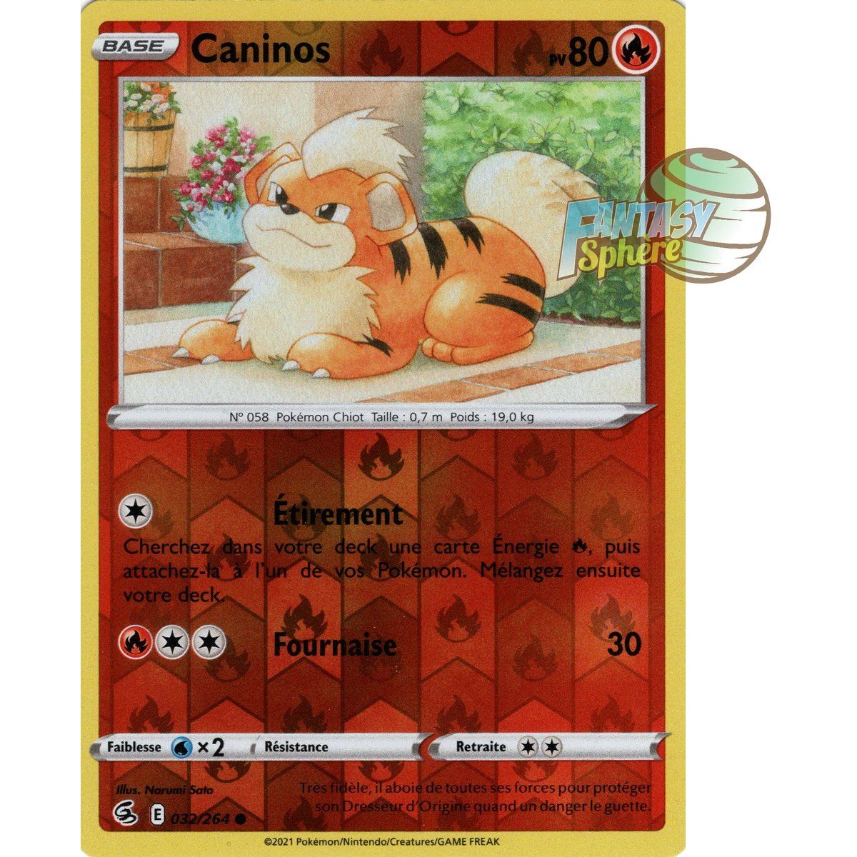 Caninos - Reverse 32/264 - Sword and Shield 8 Fist of Fusion