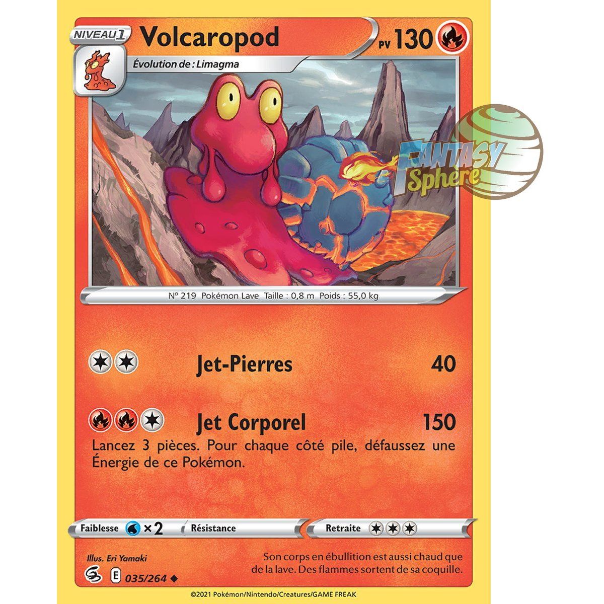 Volcaropod - Uncommon 35/264 - Sword and Shield 8 Fusion Fist