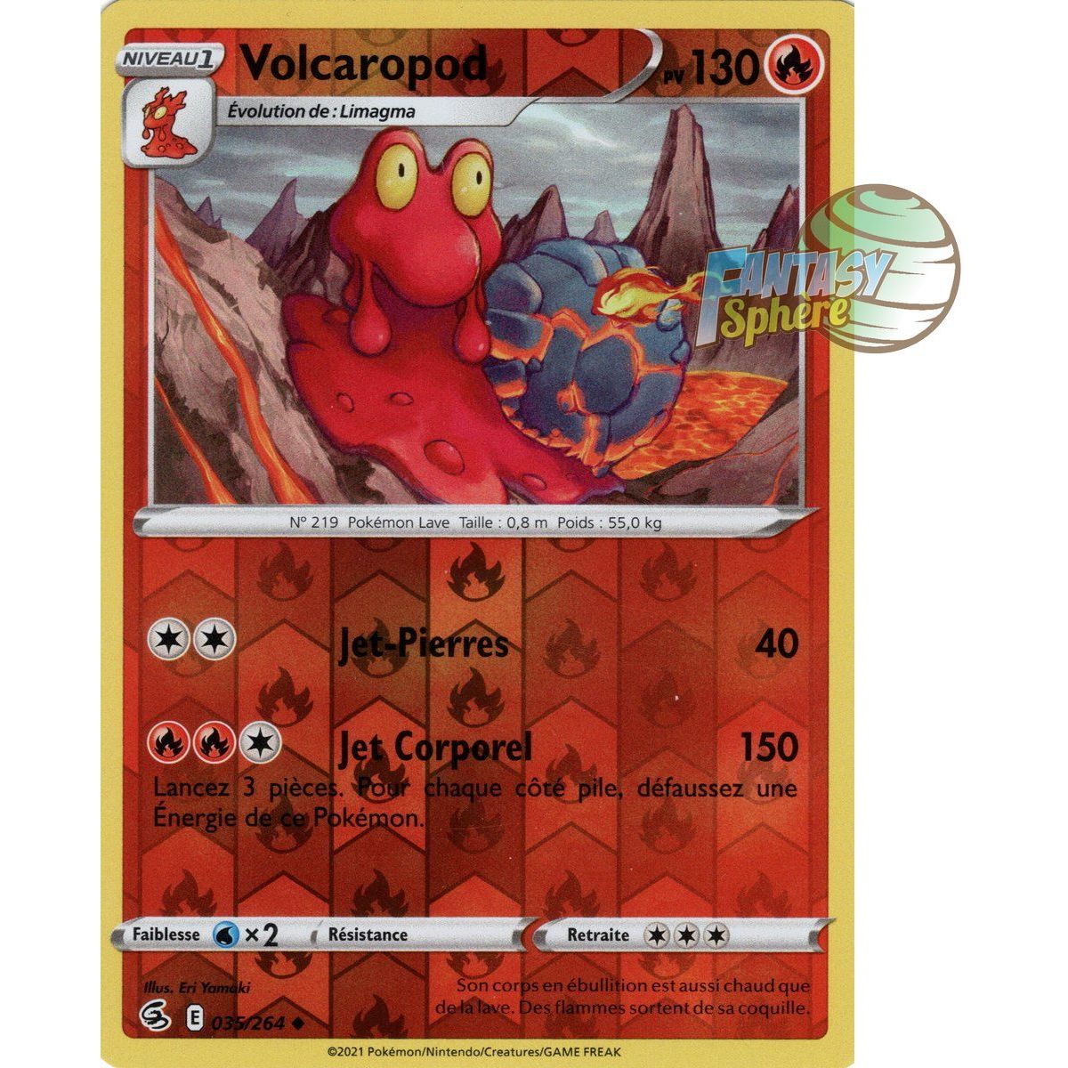 Volcaropod - Reverse 35/264 - Sword and Shield 8 Fusion Fist