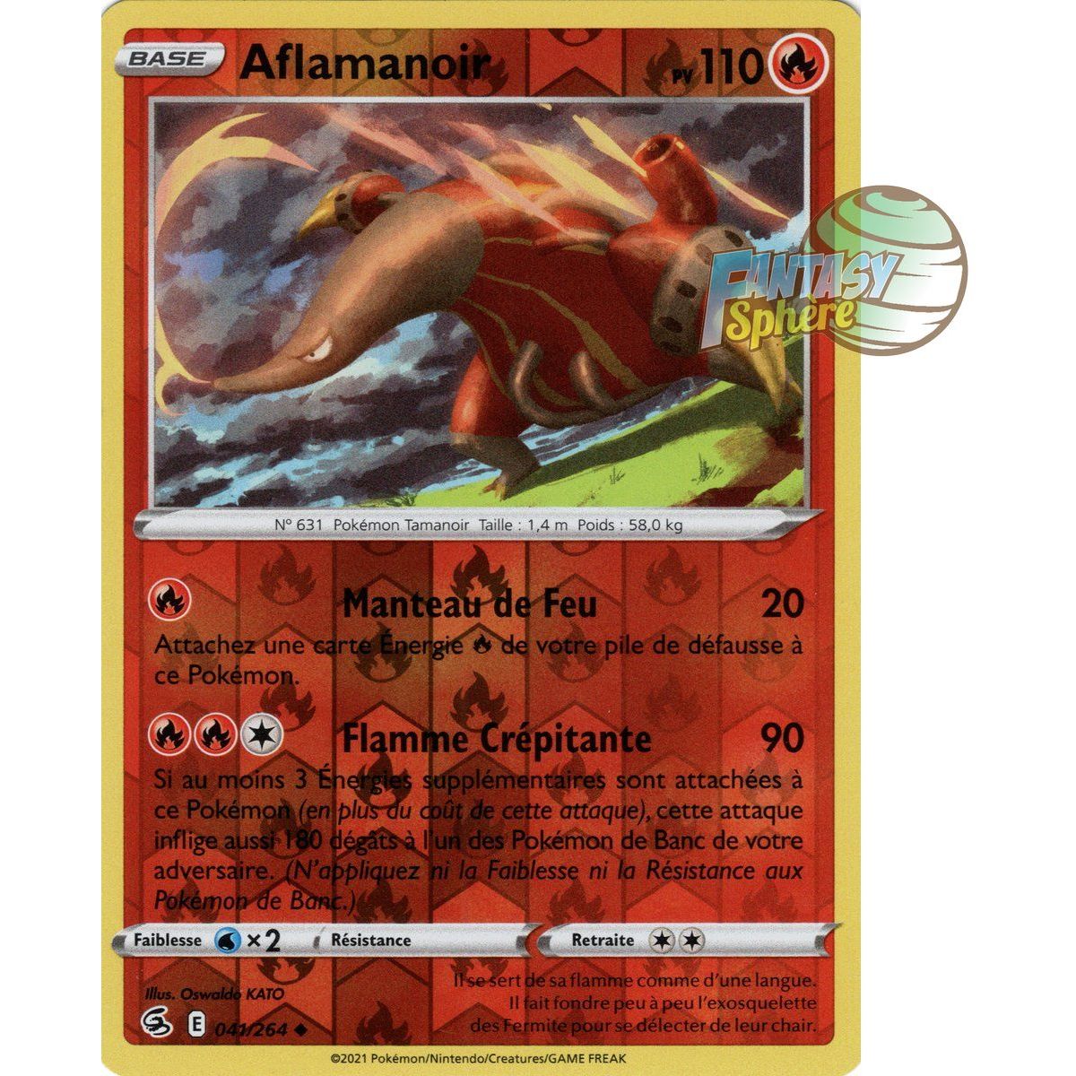 Aflamanoir - Reverse 41/264 - Sword and Shield 8 Fist of Fusion