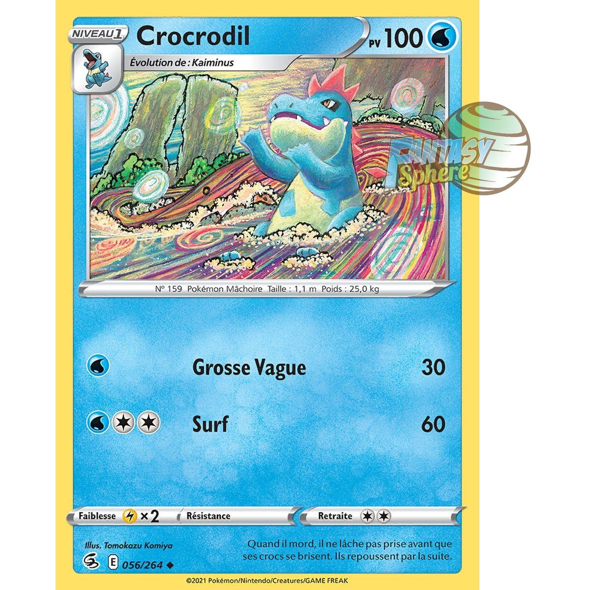 Crocrodil - Uncommon 56/264 - Sword and Shield 8 Fusion Fist