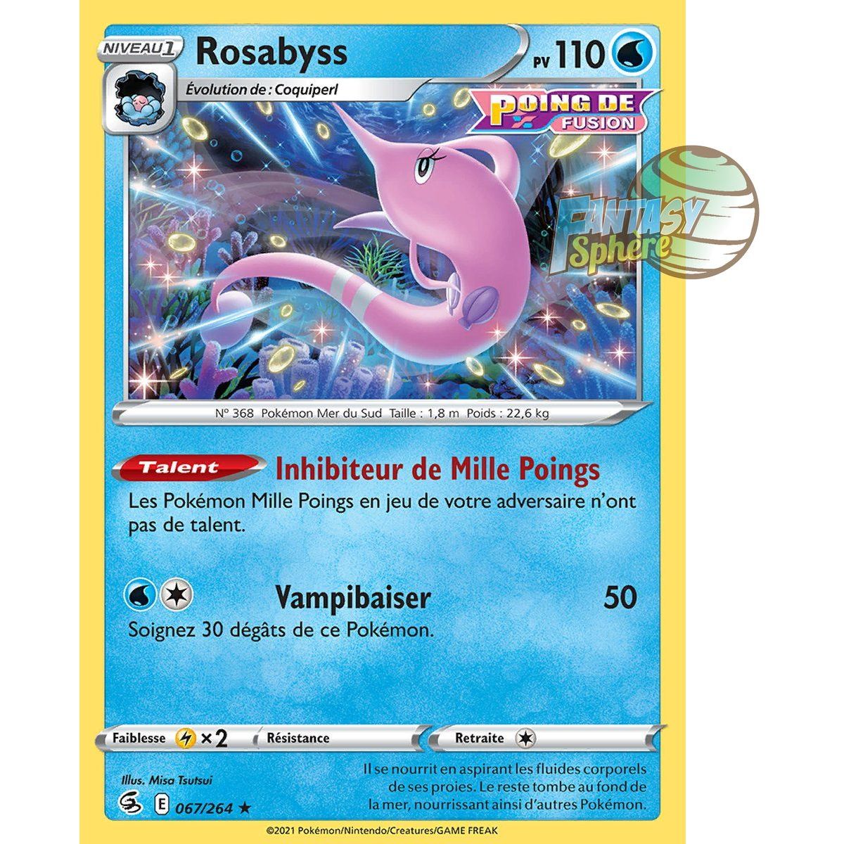 Item Rosabyss - Rare 67/264 - Sword and Shield 8 Fusion Fist