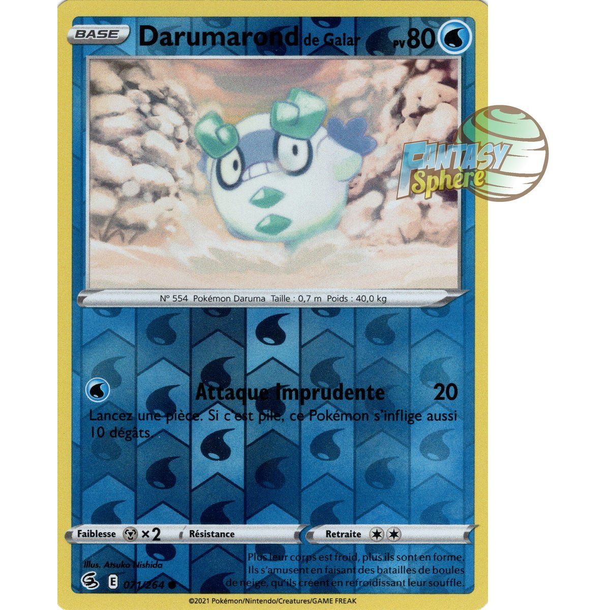 Galar Darumarond - Reverse 71/264 - Sword and Shield 8 Fusion Fist