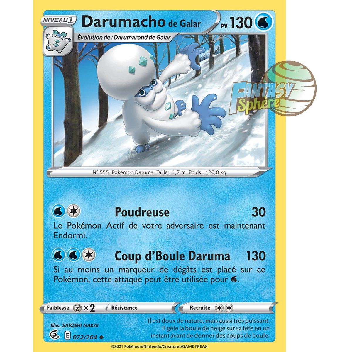 Galarian Darumacho - Uncommon 72/264 - Sword and Shield 8 Fusion Fist