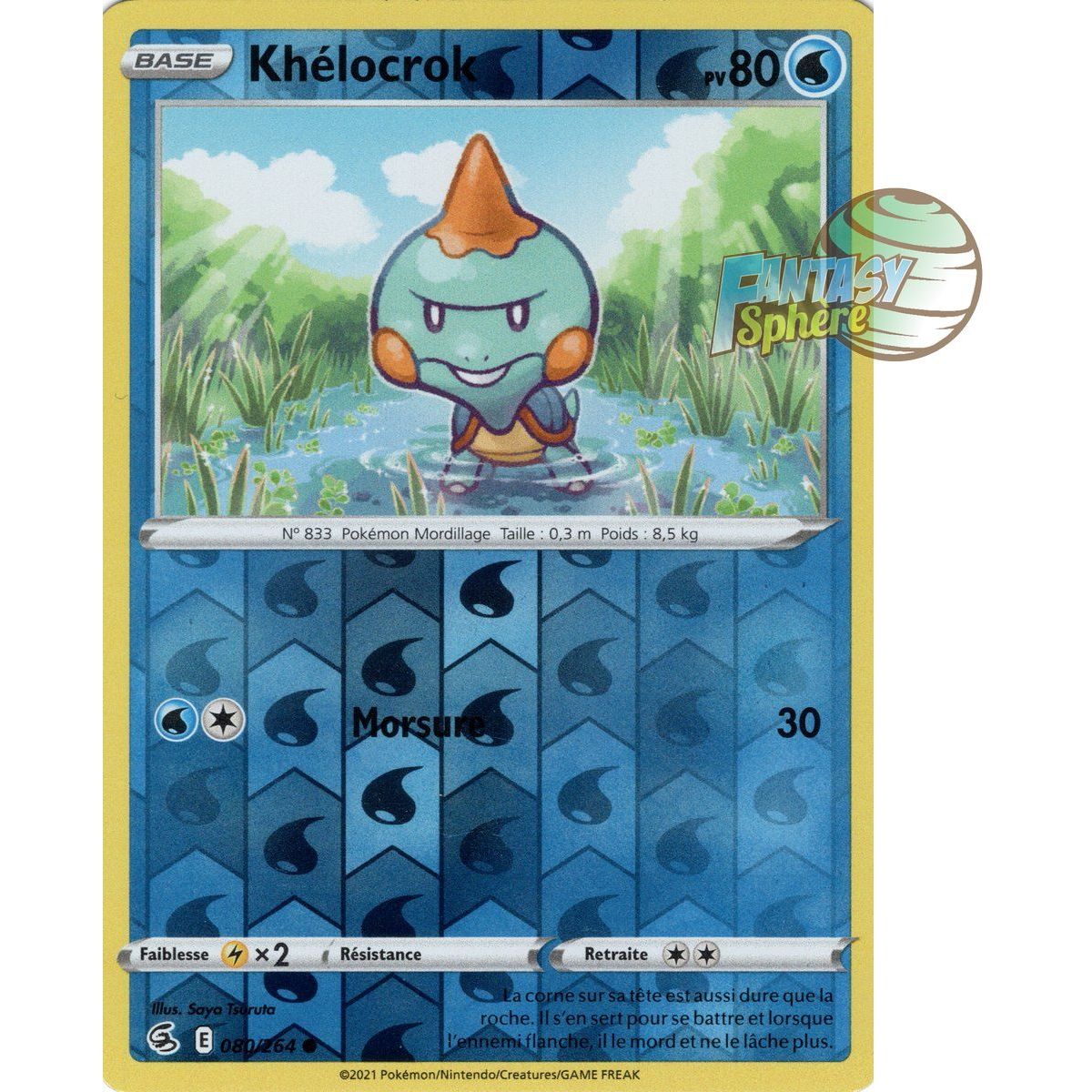 Khélocrok - Reverse 80/264 - Sword and Shield 8 Fusion Fist